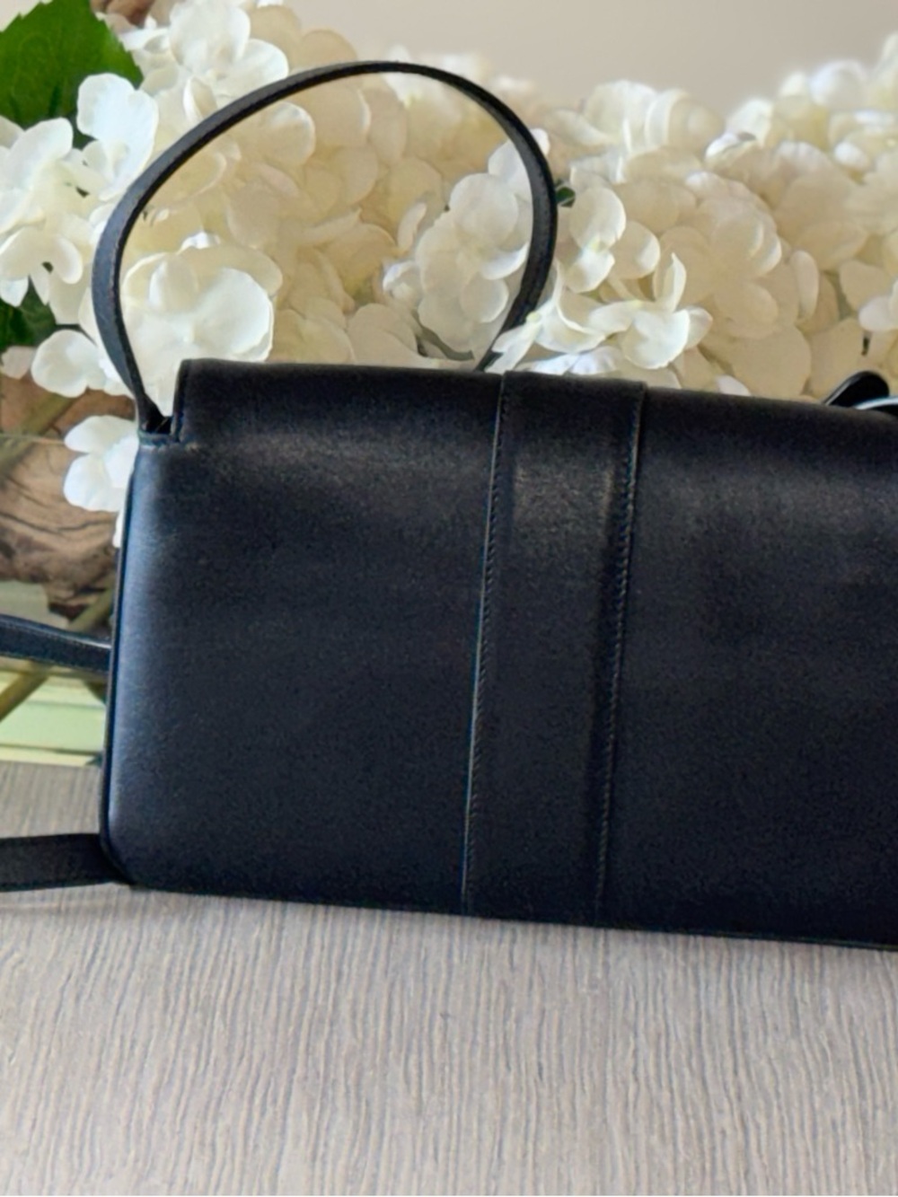 Gucci Arli Double GG Black Leather Shoulder/Crossbody Bag - Picture 3 of 15